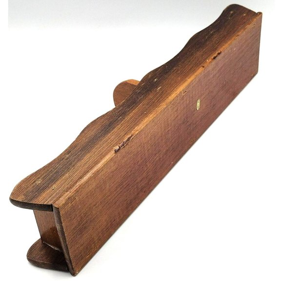 Wooden Cracker Server Wood Caddy 13 Inch Vintage Taiwan Vintage Tray For Serving - Picture 9 of 11